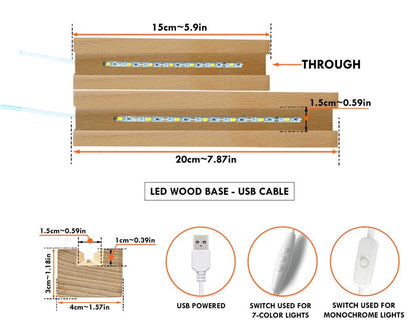Personalized Nana Photo Collage Night Light