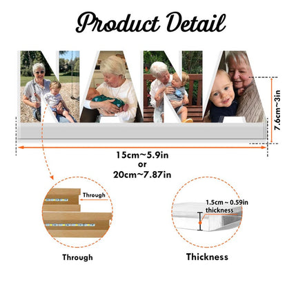 Personalized Nana Photo Collage Night Light