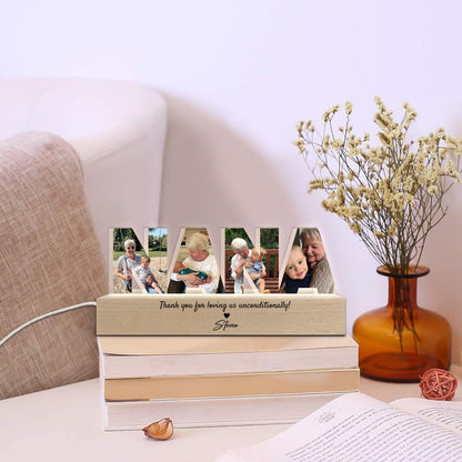 Personalized Nana Photo Collage Night Light