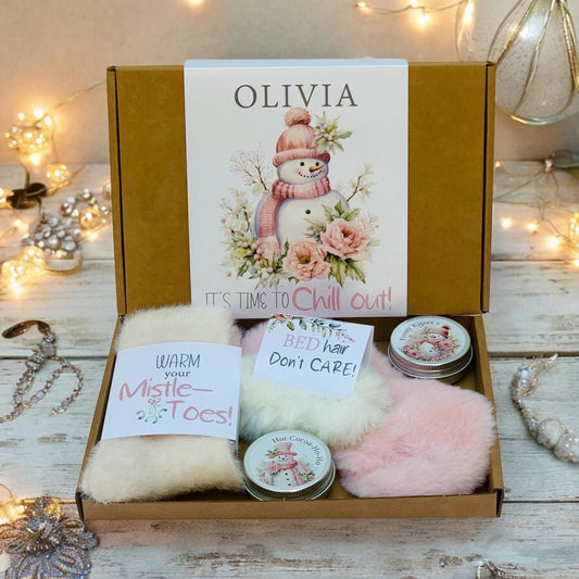 Personalized Eve Gift Box: Plush Eye Mask & Socks
