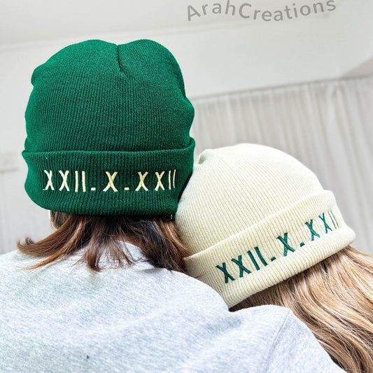 Custom Couples Beanie Hat