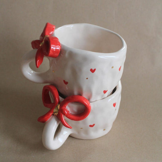 Handmade Ceramic Mug & Dessert Plate Set