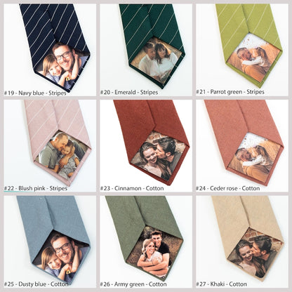 Personalized photo tie