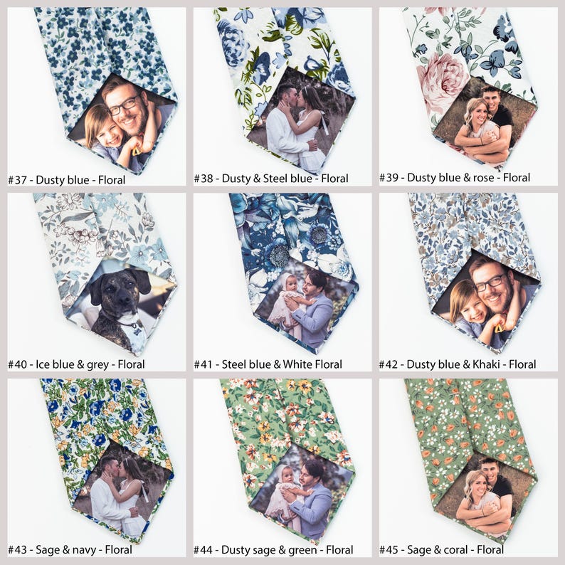 Personalized photo tie