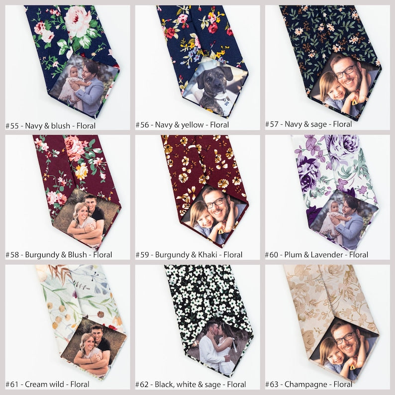 Personalized photo tie