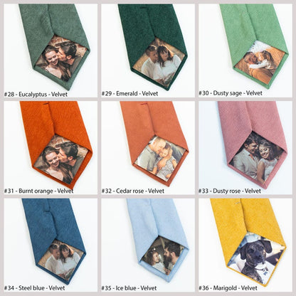 Personalized photo tie
