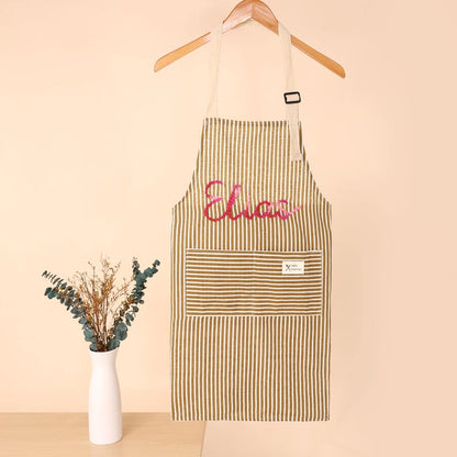 Personalized Hand-Embroidered Apron