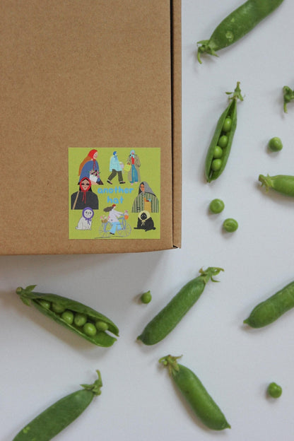 Hand - knitted Mohair Melange Headscarf in Charcoal Gray.