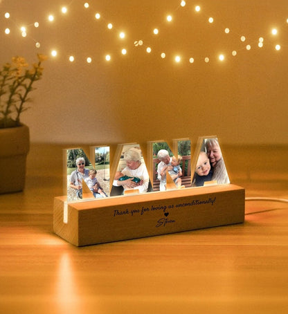 Personalized Nana Photo Collage Night Light
