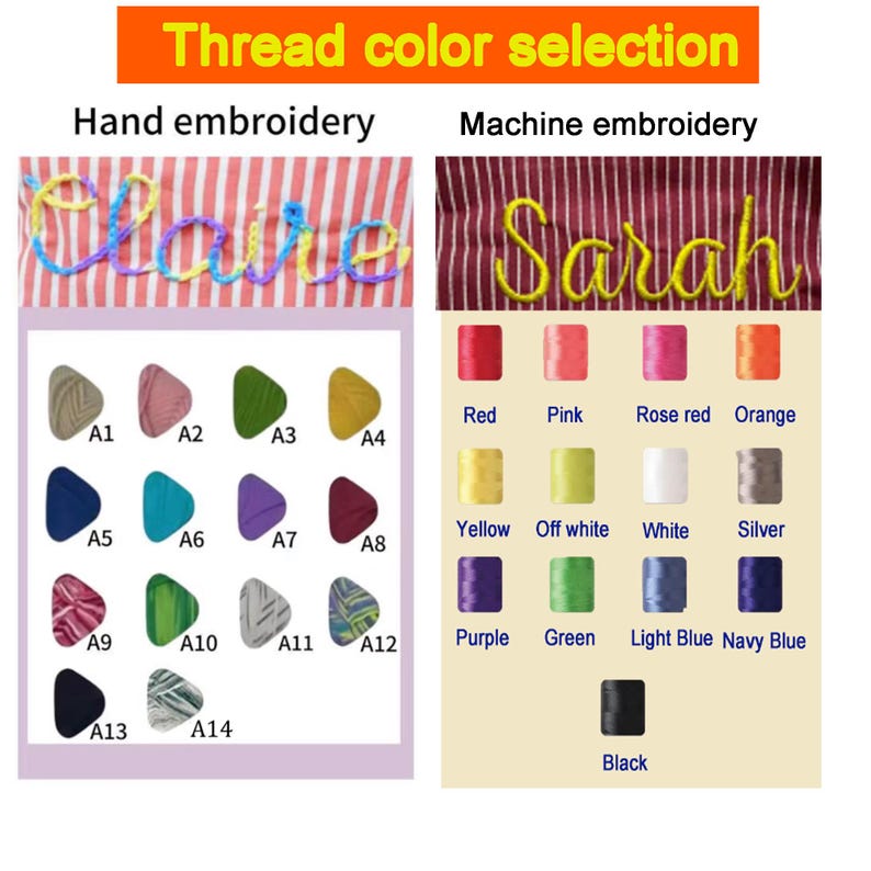 Personalized Hand-Embroidered Apron