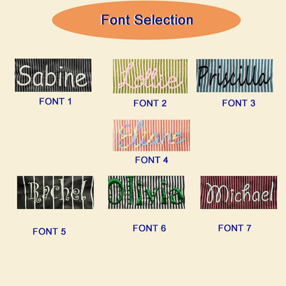 Personalized Hand-Embroidered Apron