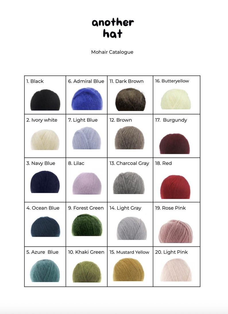 Hand - knitted Mohair Melange Headscarf in Charcoal Gray.