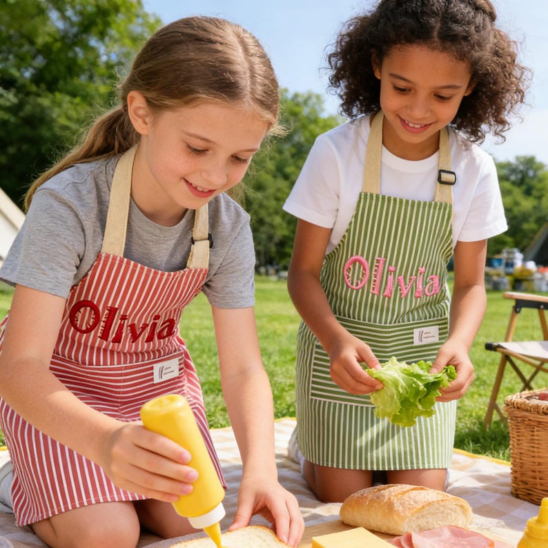 Personalized Hand-Embroidered Apron